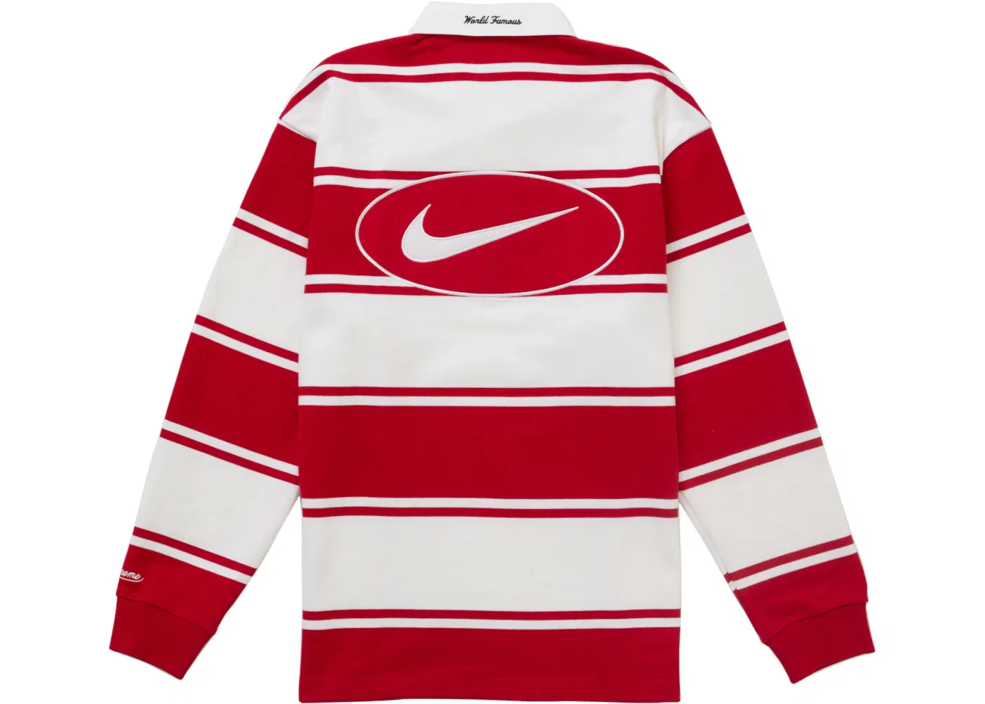 Мужская рубашка-регби с принтом полоска Rugby Supreme, Red — фото 2