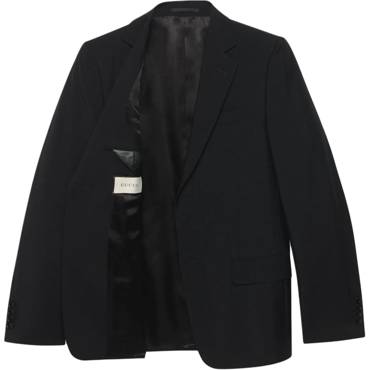 Мужской костюм-двойка slim fit однобортный GUCCI, Black — фото 4