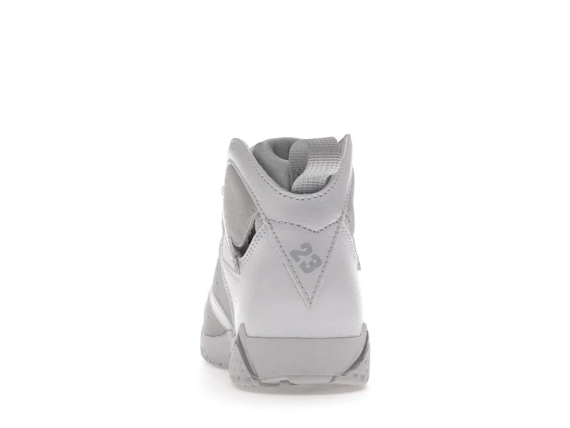 Детские кроссовки Lifestyle Jordan 7 Retro Pure Money Jordan, White/Metallic Silver — фото 4
