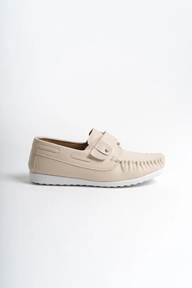 Детские туфли для мальчиков ортопедические Mokka Shoes Ortopedik, Nude Color — фото 2