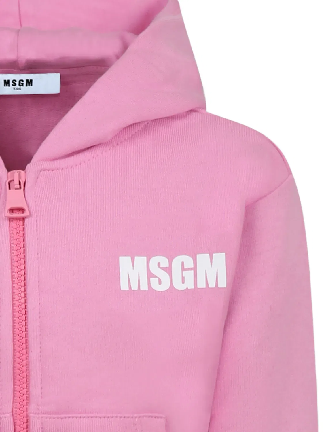 Свитшот с капюшоном MSGM, розовый — фото 2