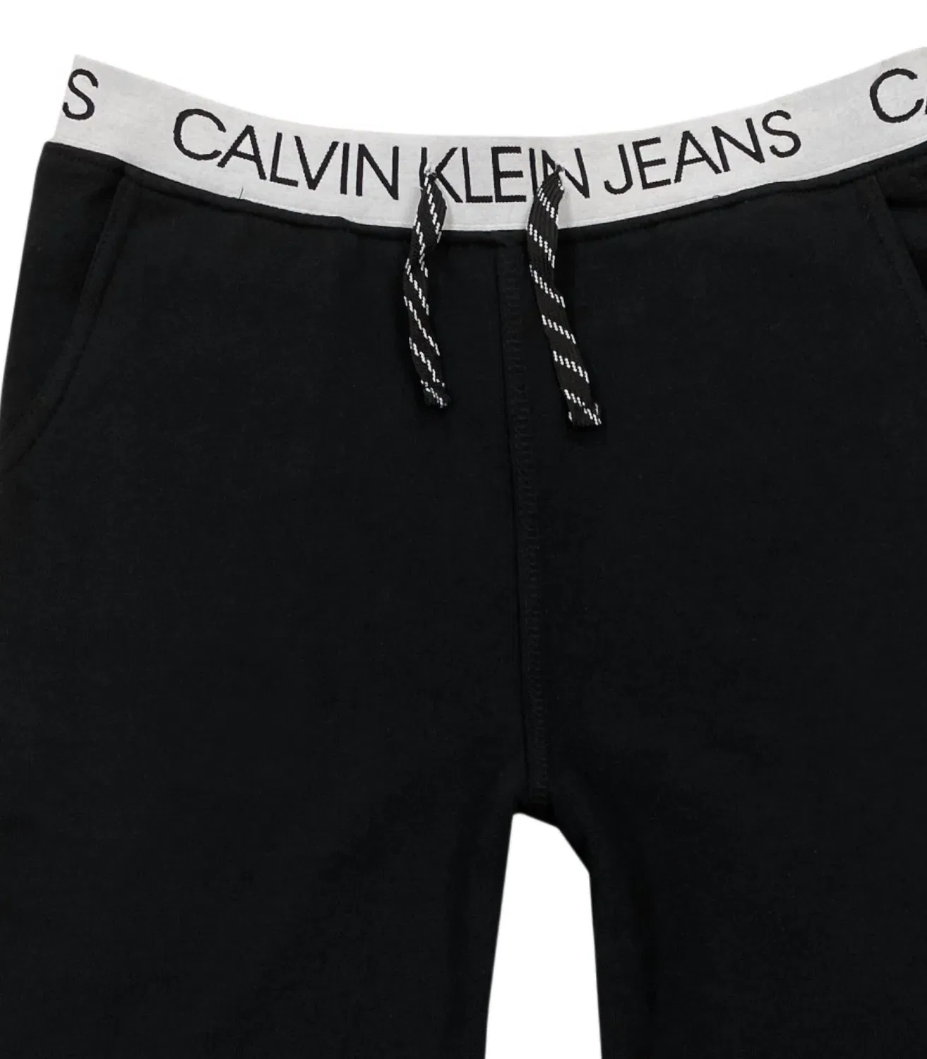 Детские шорты с логотипом на поясе Calvin Klein, черный — фото 2