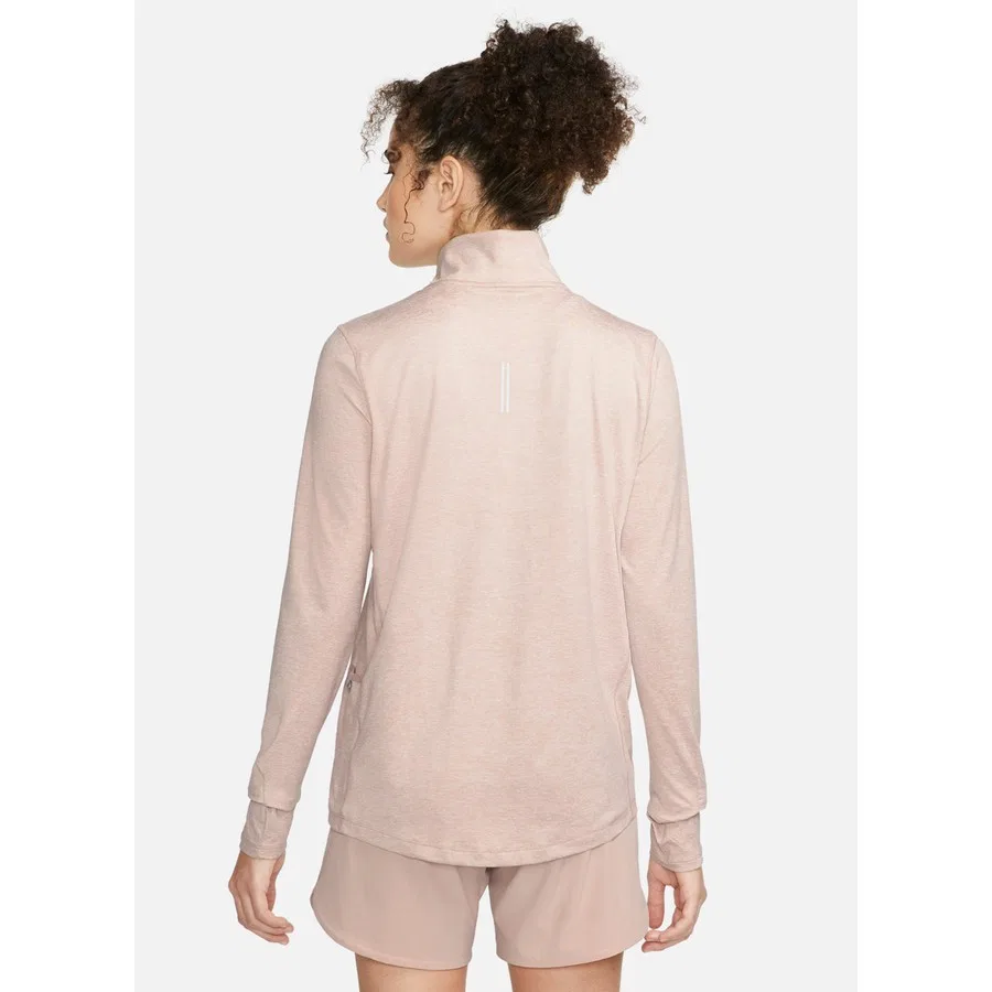 Женский свитшот с круглым вырезом, модель W NK DF ELEMENT TOP HZ, Nike, Красно-розовый — фото 3