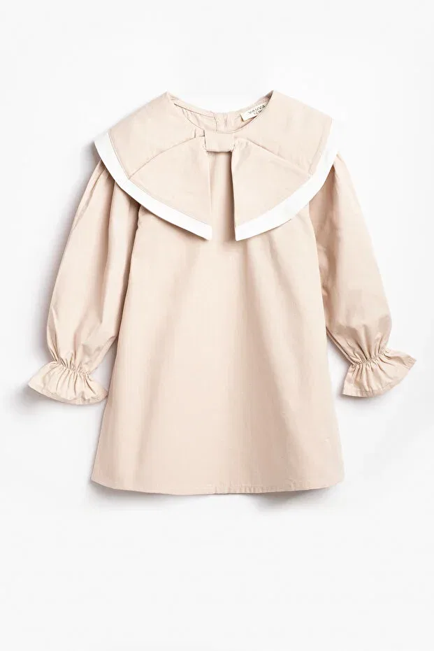 Детское платье для девочек хлопковое Vauva, Beige