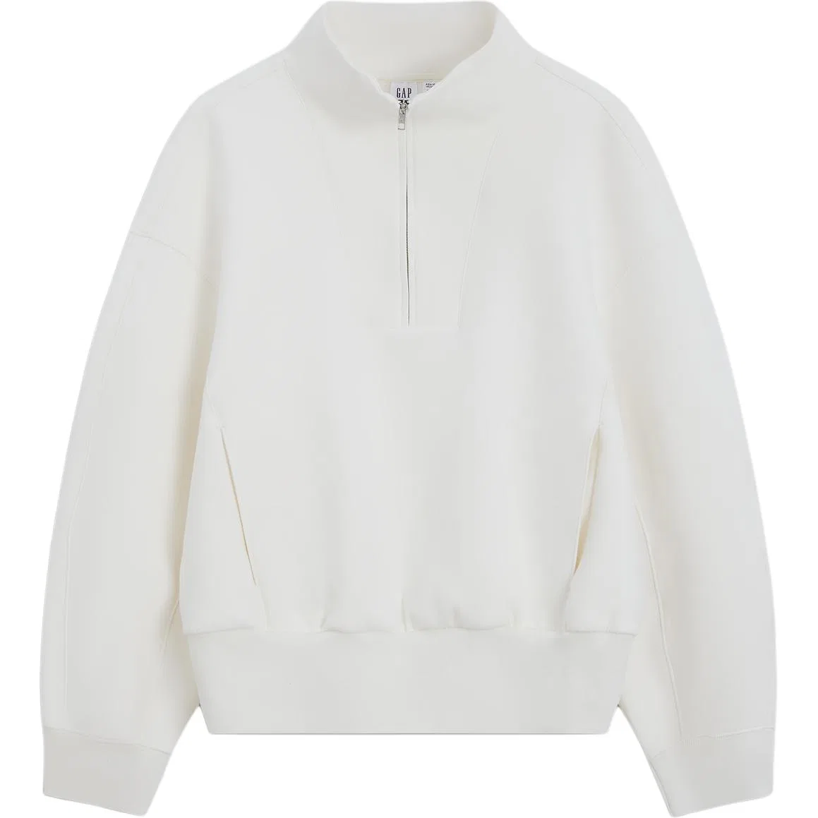 Женская толстовка с воротником-стойкой Milk White GAP