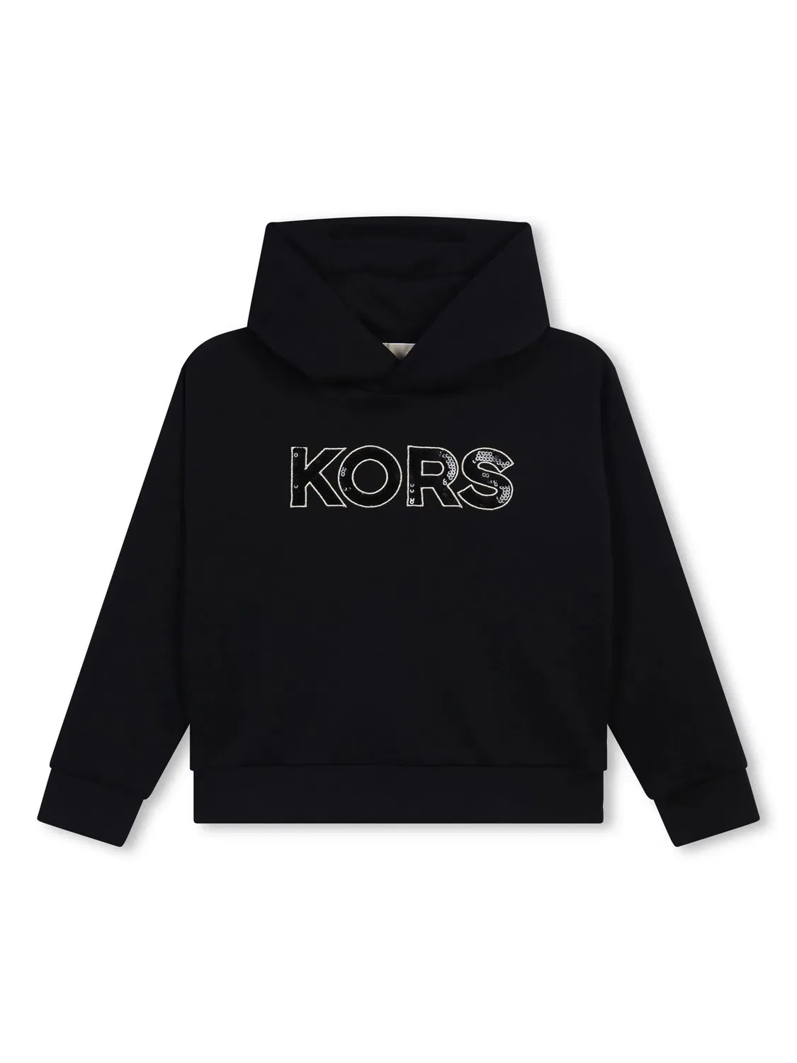 Худи с пайеточным логотипом Michael Kors, черный