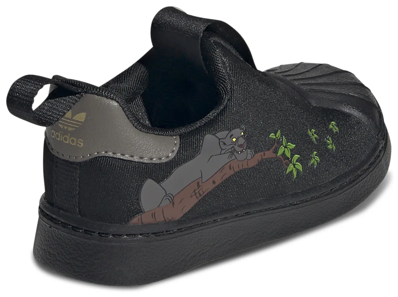 Кроссовки для мальчиков Superstar 360 x Disney Jungle Book Adidas, цвет Black/Grey/Gold Metallic — фото 3