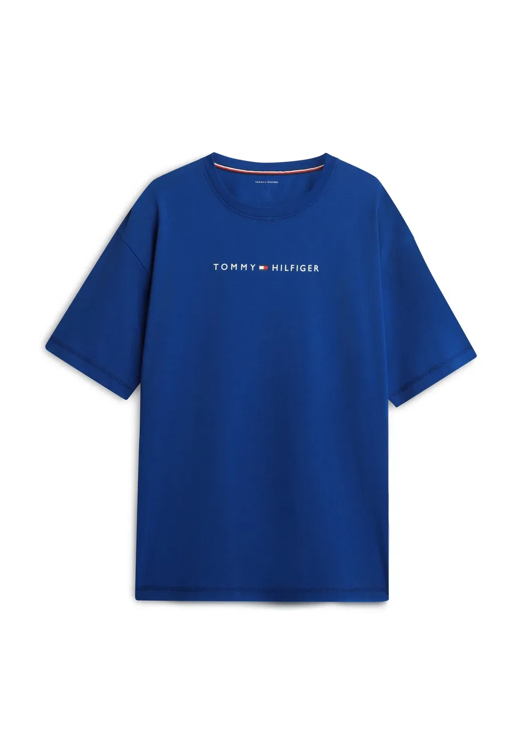 Оригинальный логотип на футболке - пижамная футболка Tommy Hilfiger, Opulent Blue — фото 4