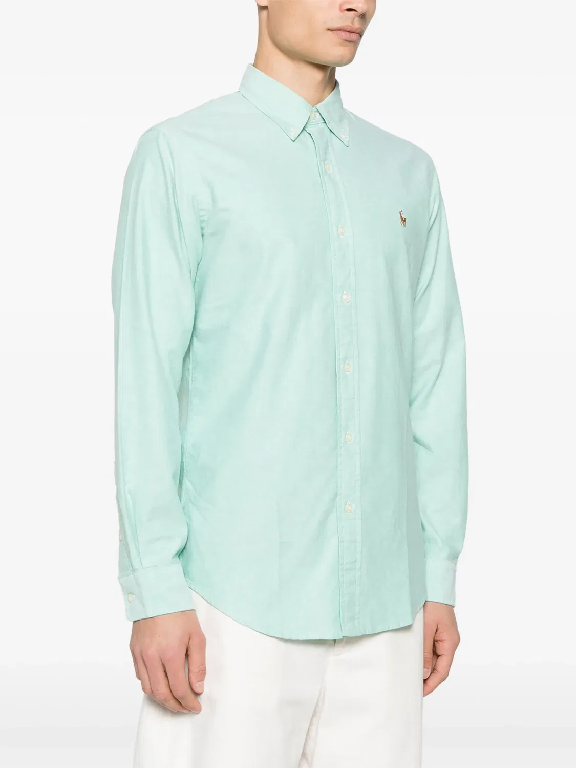 Рубашка Featherweight Polo Ralph Lauren, зеленый — фото 2