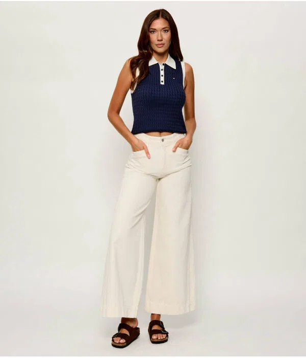 Женское поло Slim Fit Tommy Hilfiger, Blu Marino — фото 2