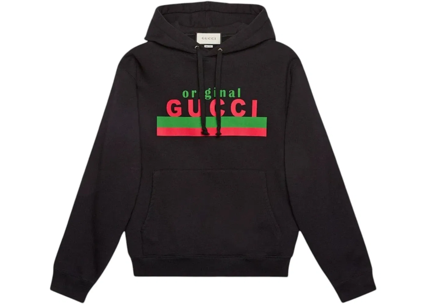 Мужской худи с принтом Original Print Hooded Sweatshirt Gucci, Black Multicolor