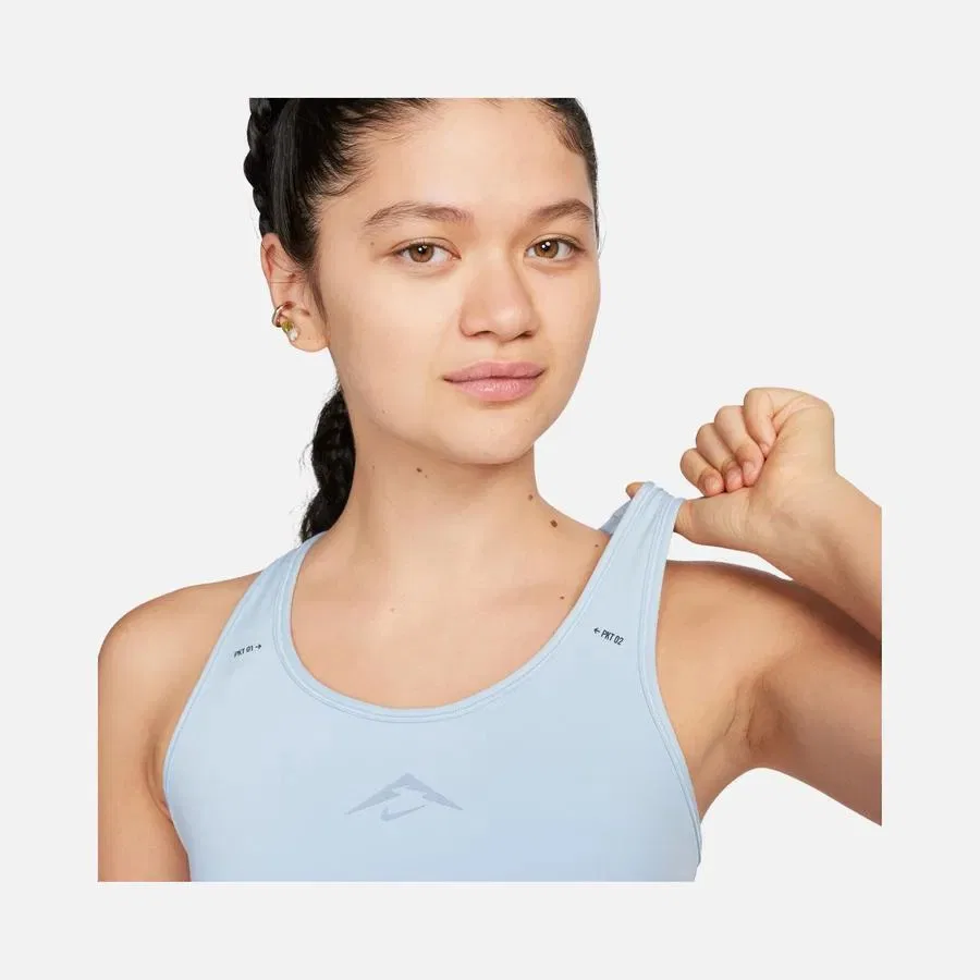 Спортивный бюстгальтер Nike Dri-FIT Swoosh On-The-Run Trail, средняя поддержка, Синий — фото 3