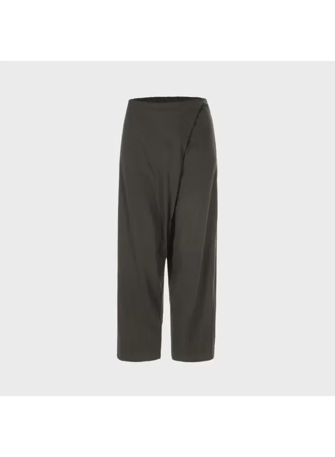 Брюки асимметричные с панелями Zara, темно-зеленый — фото 2
