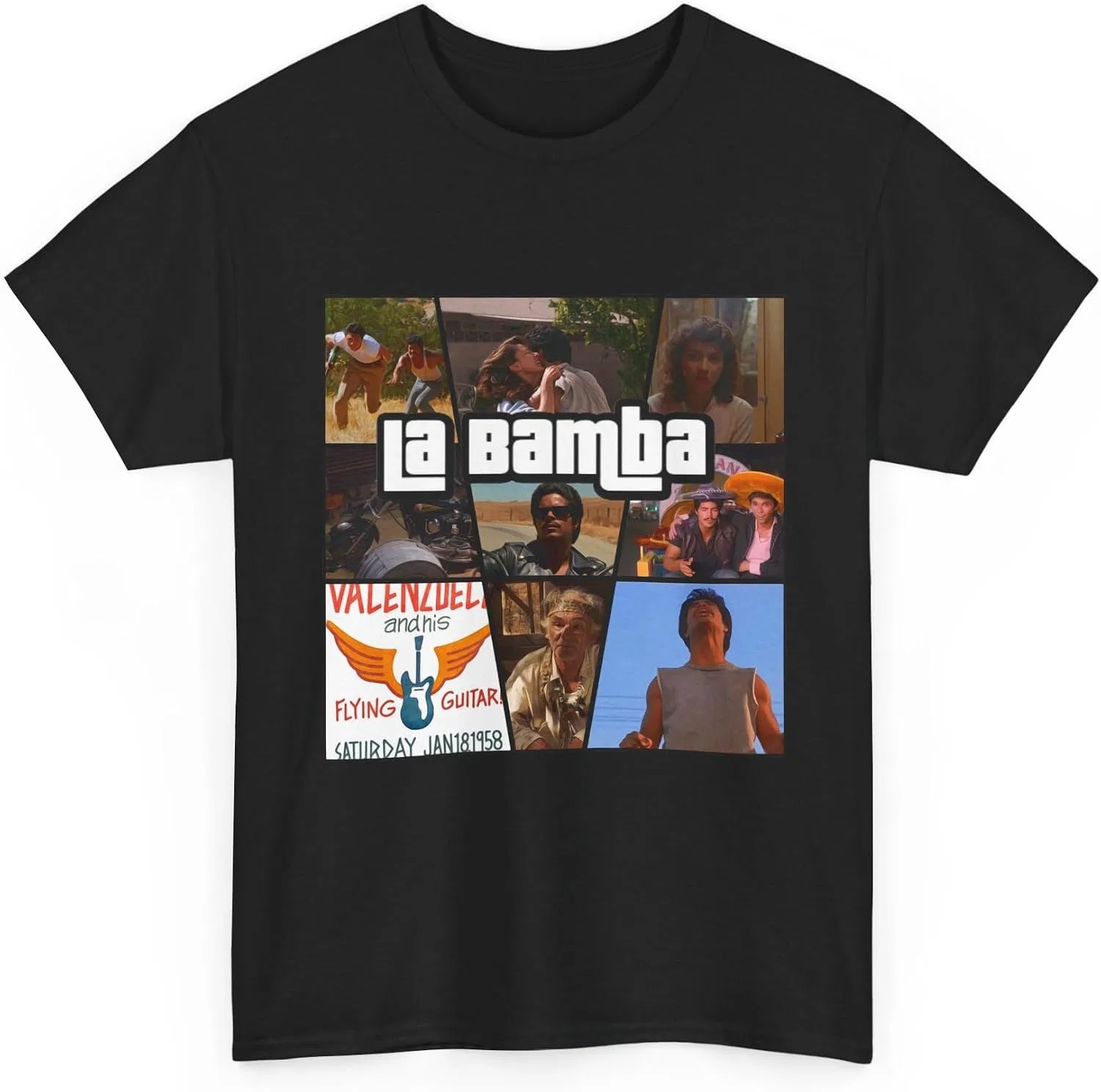 Женская футболка с принтом La Bamba, чёрный — фото 3
