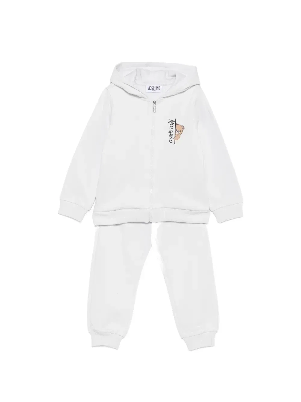 Спортивный костюм с принтом "Медведь Тедди" Moschino Kids, серый