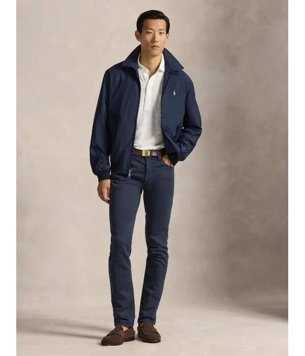 Мужская куртка-бомбер с коротким рукавом Polo Ralph Lauren, Blu Marino — фото 2