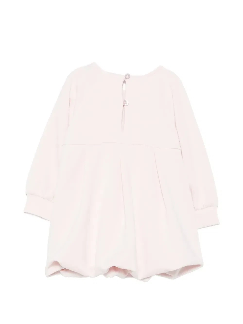 Плиссированное платье с логотипом Emporio Armani Kids, розовый — фото 2