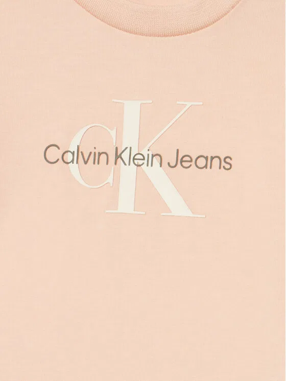 Футболка regular fit Monogram Calvin Klein Jeans, розовый — фото 3