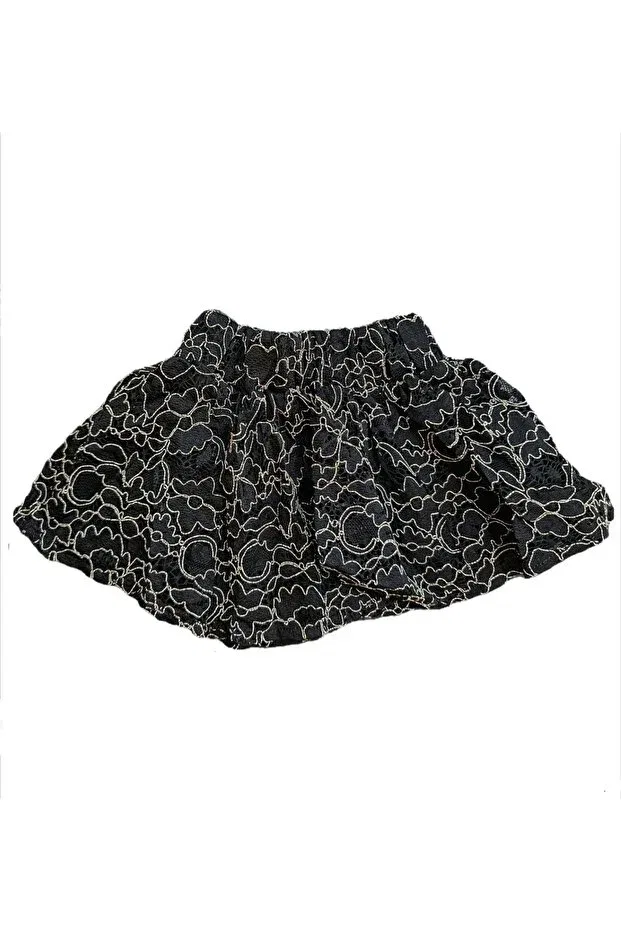 Детское платье для девочек с воланами Çikoby, Black