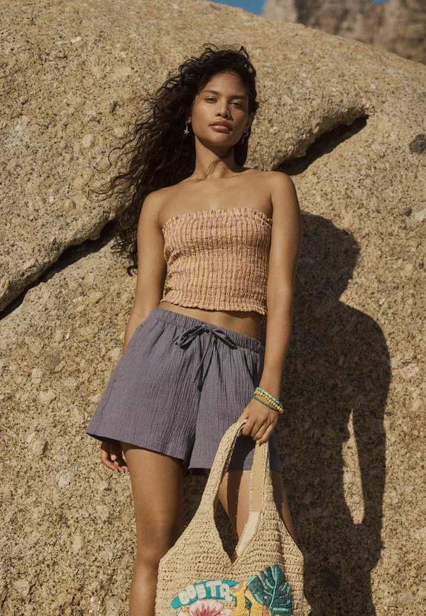 Топ в полоску Next, оранжевый, бордовый, полосатый
