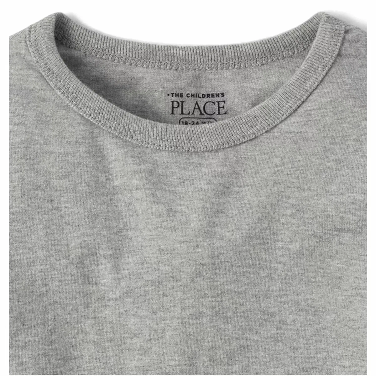 Детское футболка с длинным рукавом Basic Layering Tee The Children's Place Gray — фото 4