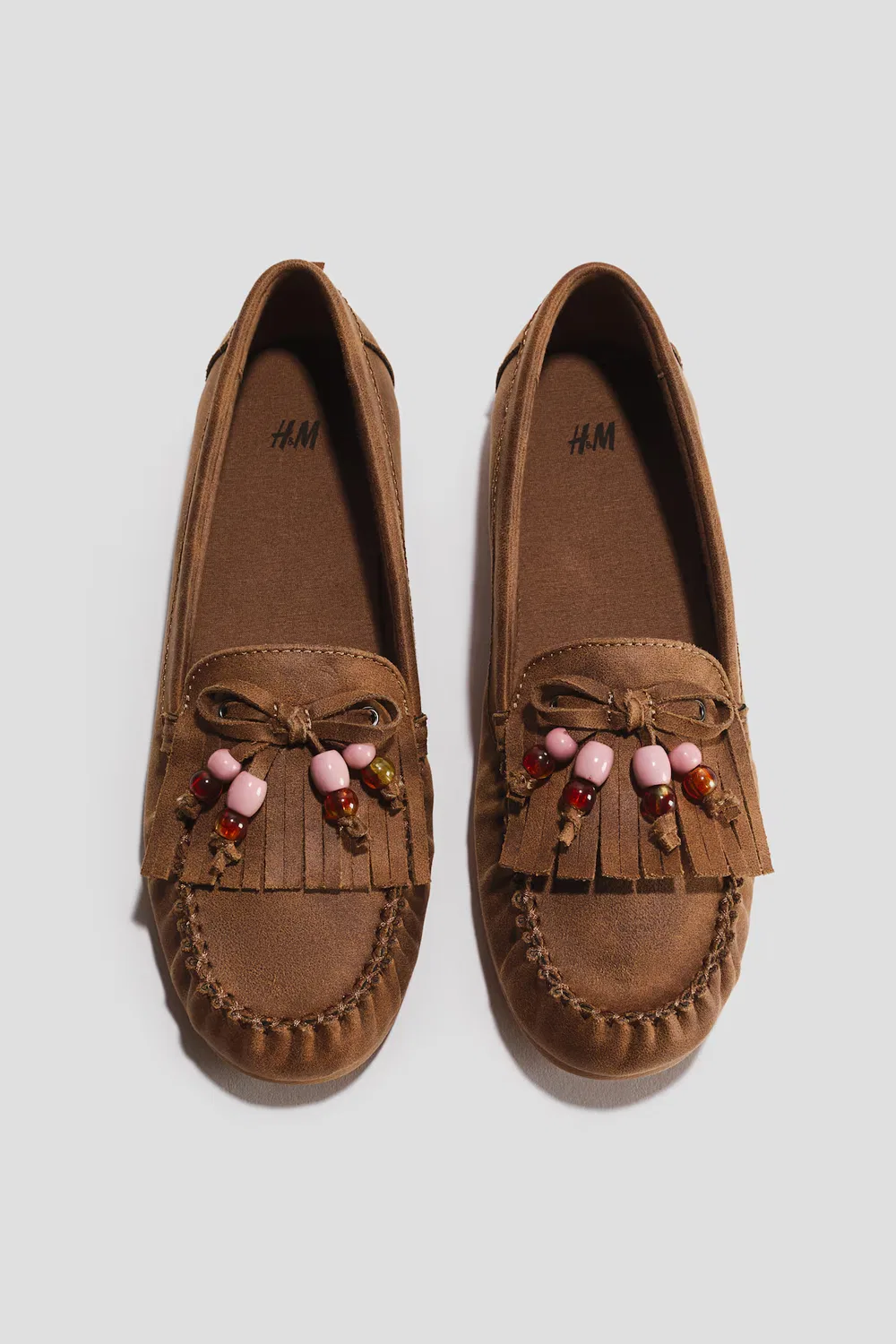 Лоферы с бахромой H&M, Braun