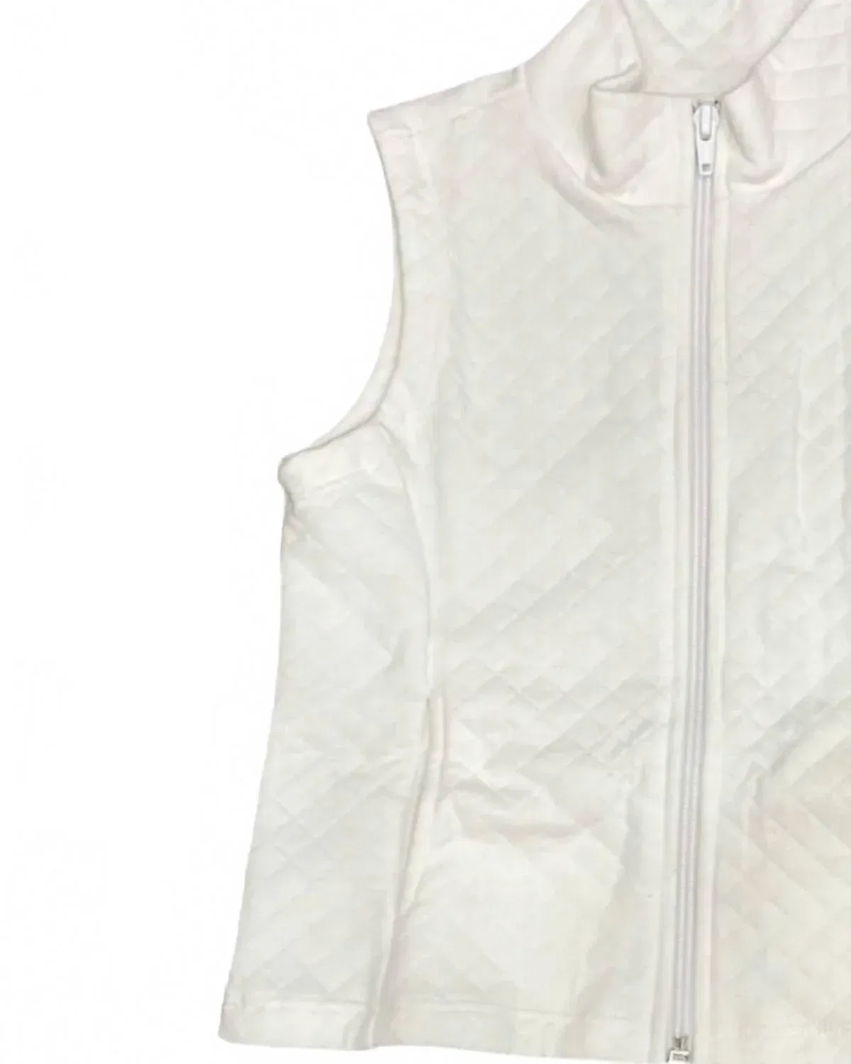 Детский жилет для девочек стеганый на молнии Virginia Vest Set Proper, Quilted Cream — фото 2