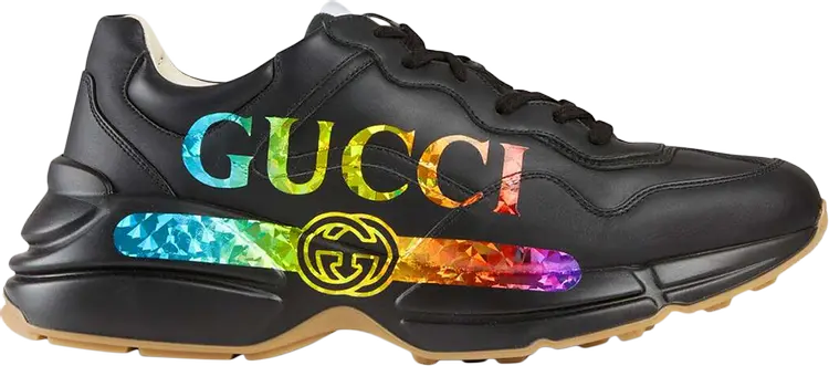 

Кроссовки Gucci Rhyton Iridescent Logo, черный