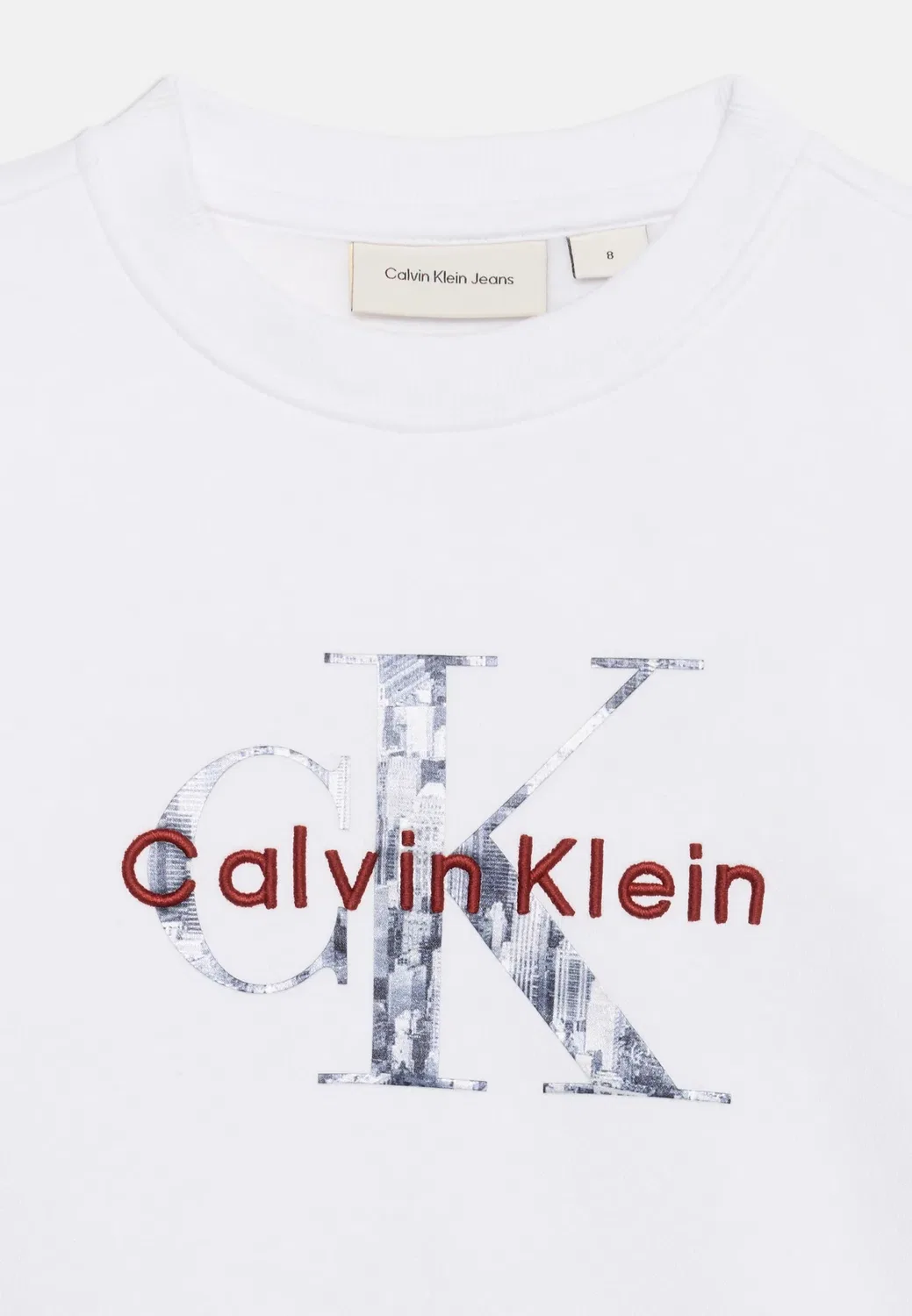 Толстовка с монологом унисекс - толстовка Calvin Klein Jeans, Bright White — фото 3