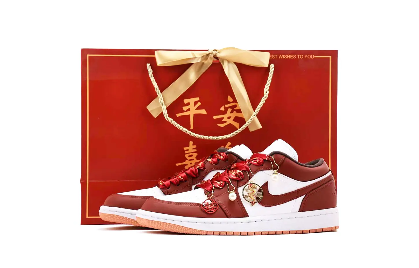 

Jordan Кроссовки Air 1 из износостойкой кожи с поддержкой стопы, низкие, винтажные, баскетбольные, унисекс, красные и белый