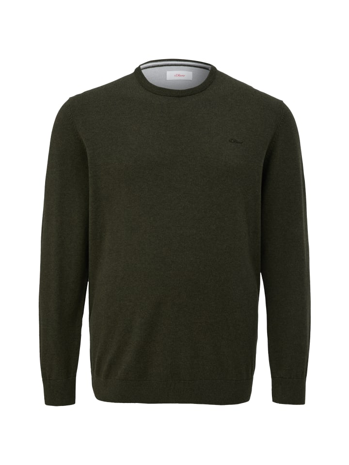 

Вязаный свитер цвета 79W0_оливковый зеленый s.Oliver