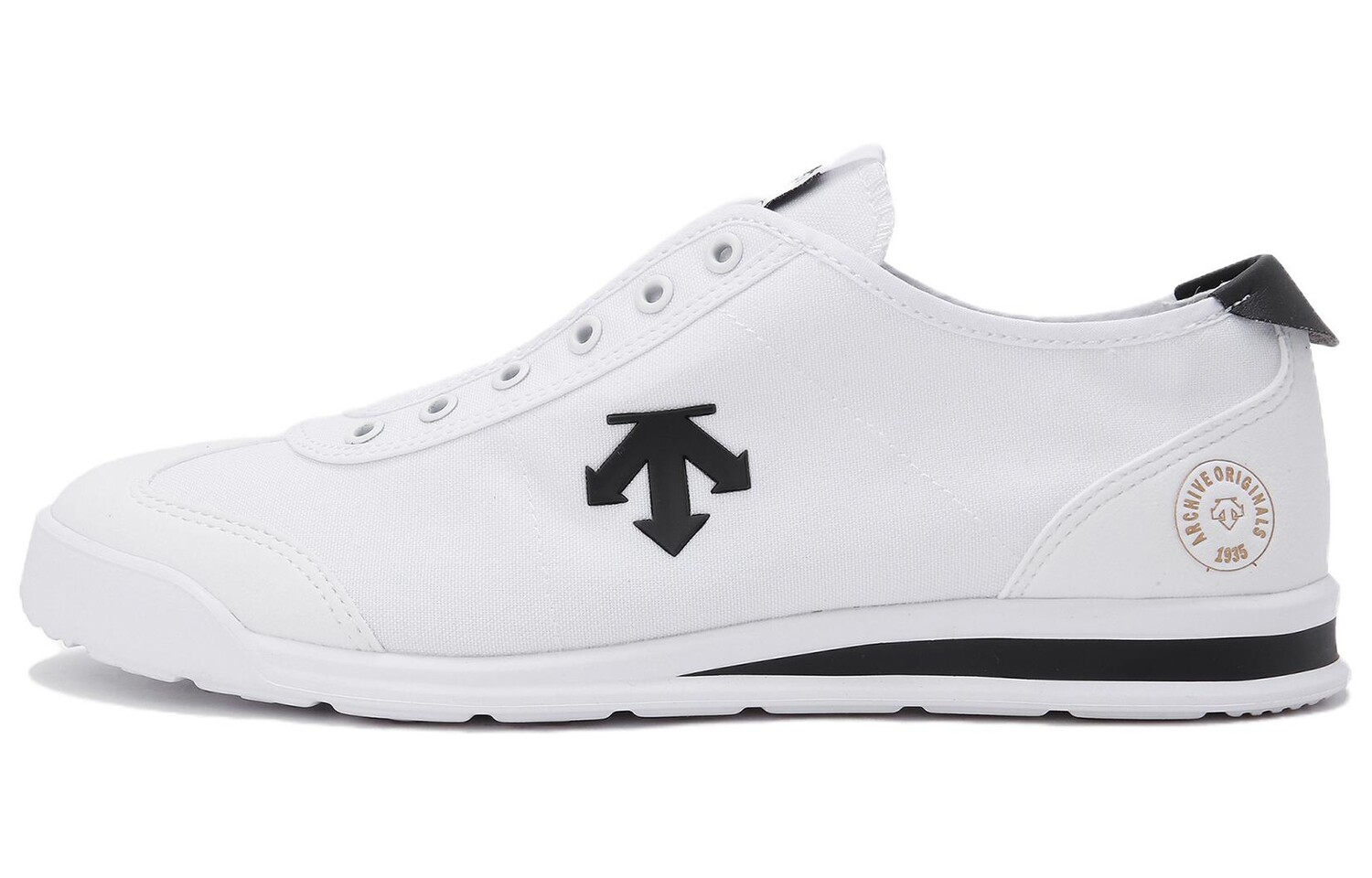 

Кроссовки DESCENTE Skateboarding Shoes Unisex Low-top White/Black, белый/черный
