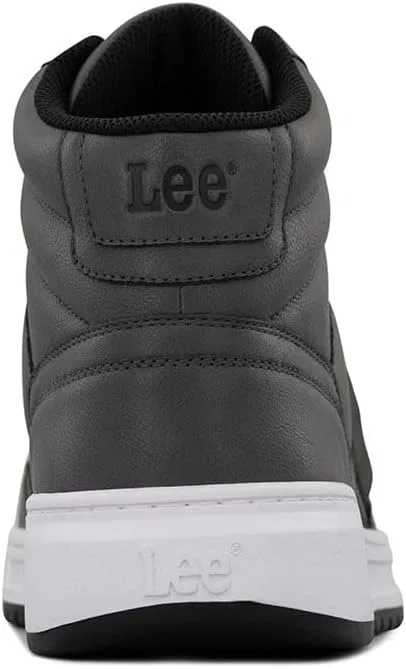 Мужские кроссовки Lee Prescot Mid Trainers, Dark Grey Black — фото 3