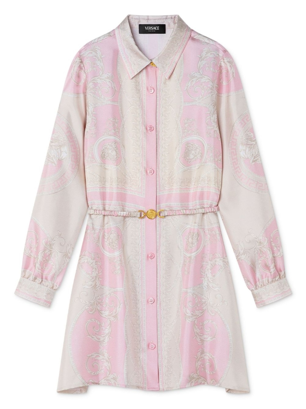 

Versace Kids платье с принтом Barocco, розовый