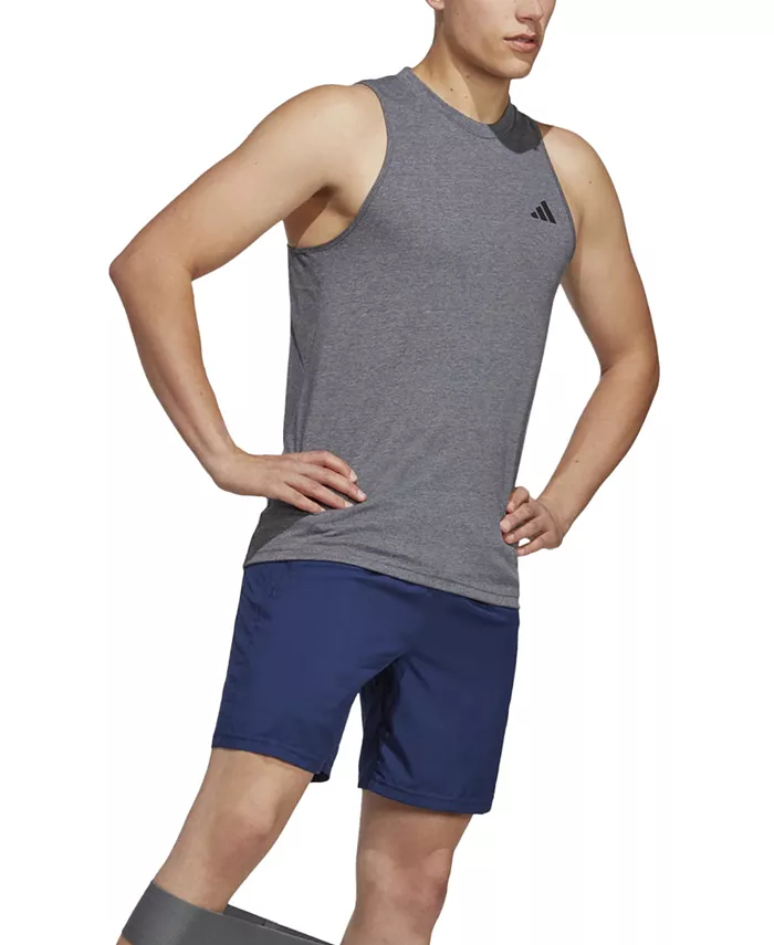 Мужские базовые тренировочные шорты Essentials adidas, синий — фото 4