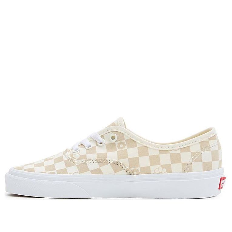 

Кроссовки Vans Floral Check Authentic 'Beige White', бежевый