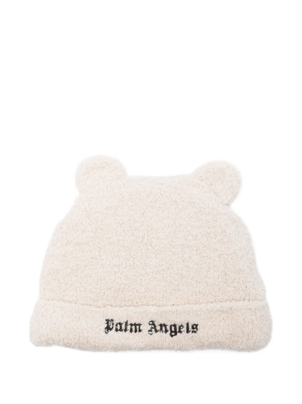 

Вышитая шапка с медвежьими ушками Palm Angels Kids, нейтральный
