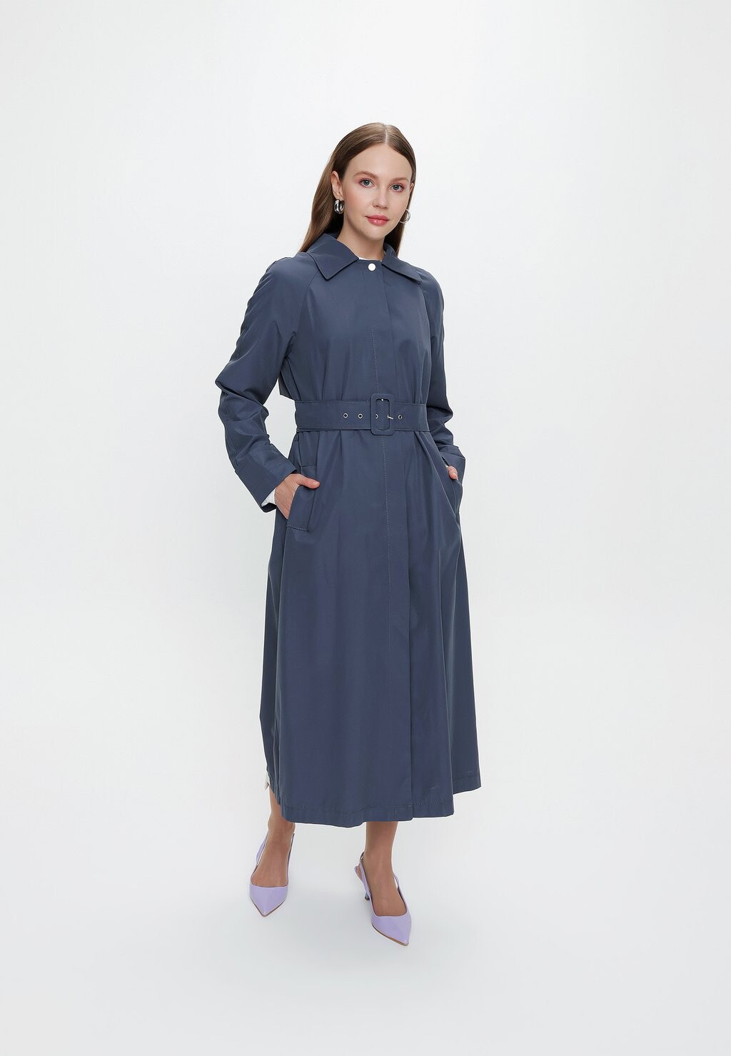 

Тренчкот MODEST VEST AND JACKET USED COAT Armine, синий