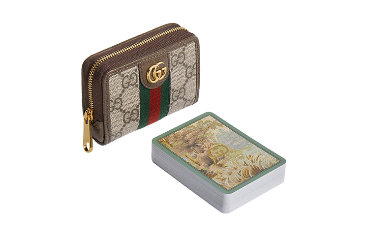 GUCCI Кожаный кошелек для монет и визиток унисекс — фото 4