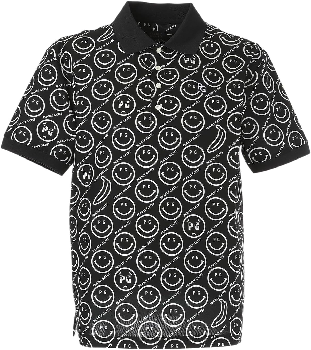 

Мужская поло-рубашка с коротким рукавом Parly Gates 053-5160415 (узор Banana Nico) / для гольфа Pearly Gates, темно-синий