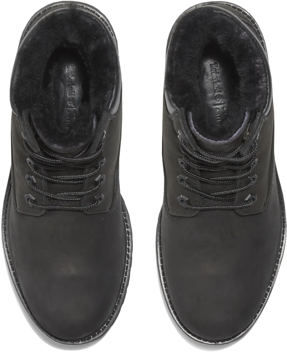 Ботинки Timberland 6in Premium Shearling на шнуровке, черный — фото 4
