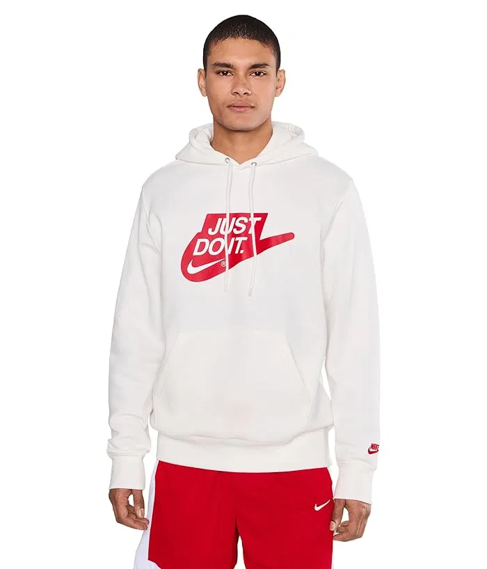 Худи Nike Sportswear Club Fleece, Sail/Sail/University Red