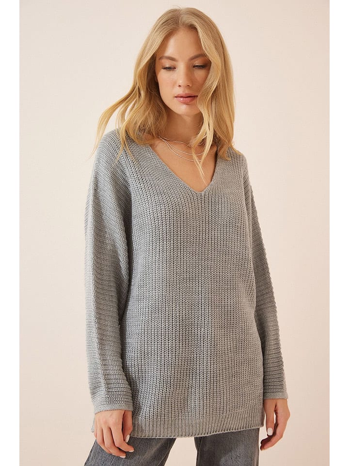 

Пуловер Happiness Istanbul Pullover, серый