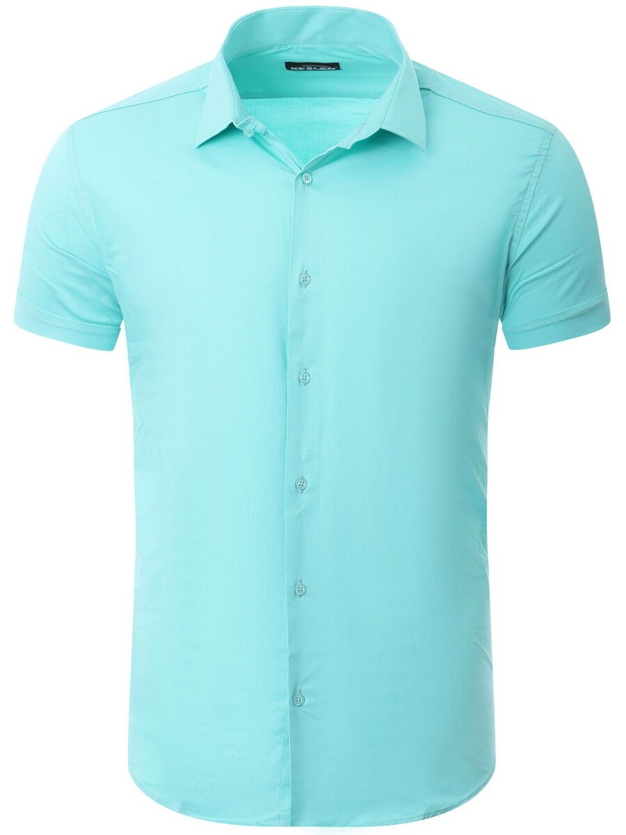 

Рубашка на пуговицах классического кроя Reslad RS7025, мятный