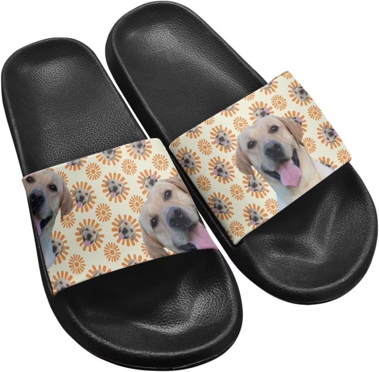 

Унисекс сандалии летние домашние шлепанцы для душа для женщин и девочек, быстро сохнущие шлепанцы Getelinseng, Labrador Floral