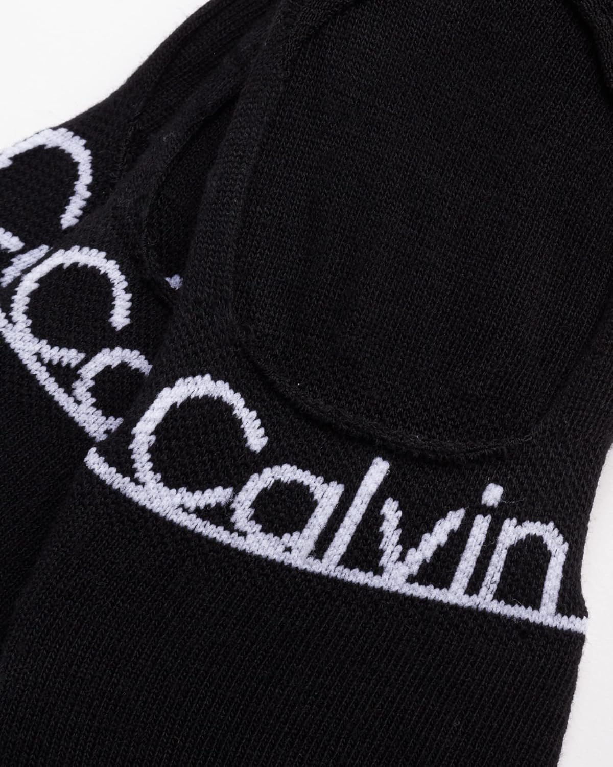 Женские носки Calvin Klein, невидимые, с нескользящей пяткой, легкие, из хлопковой смеси, с низким вырезом, 6 пар в упаковке, Black — фото 2