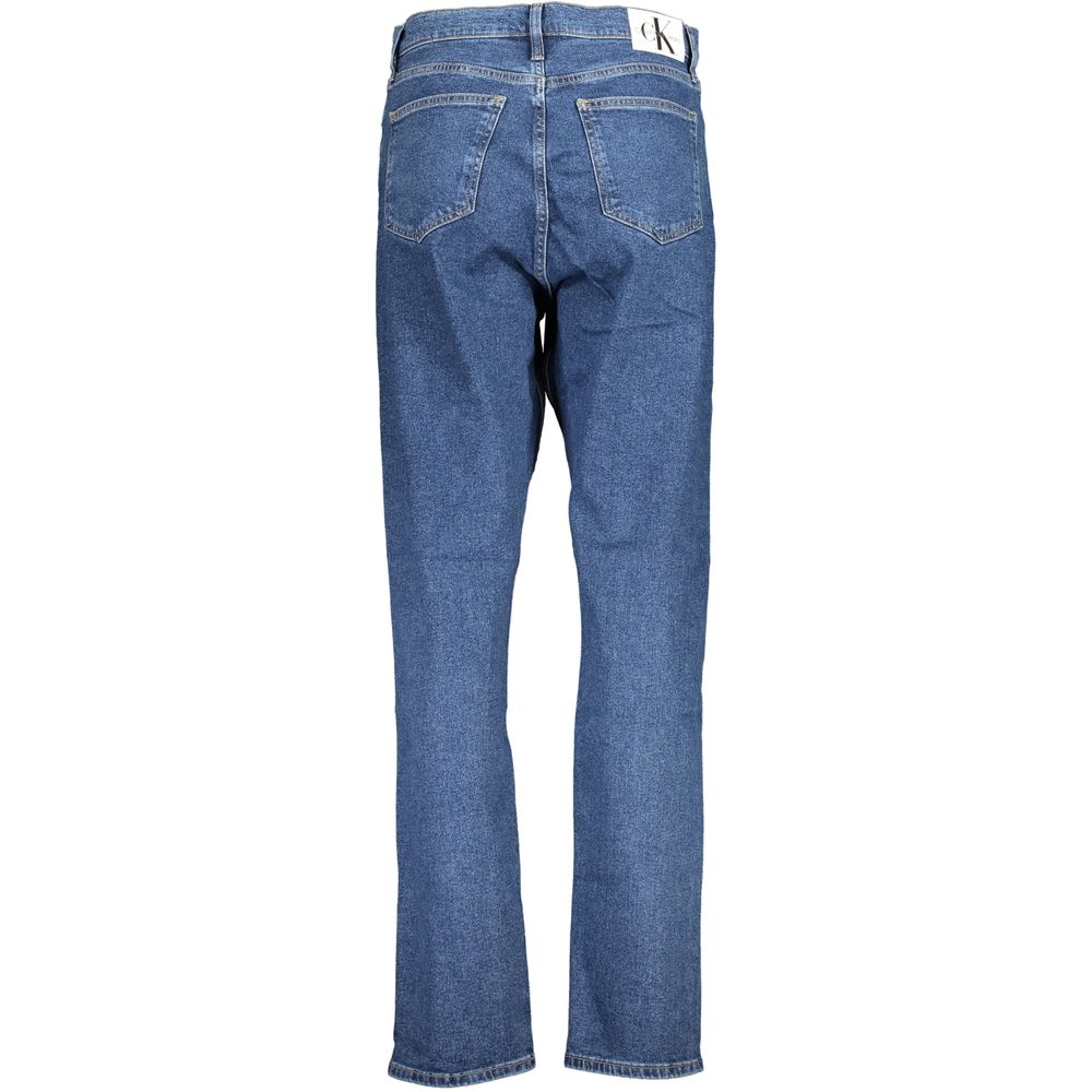Синие хлопковые джинсы и брюки Calvin Klein, Blue — фото 2