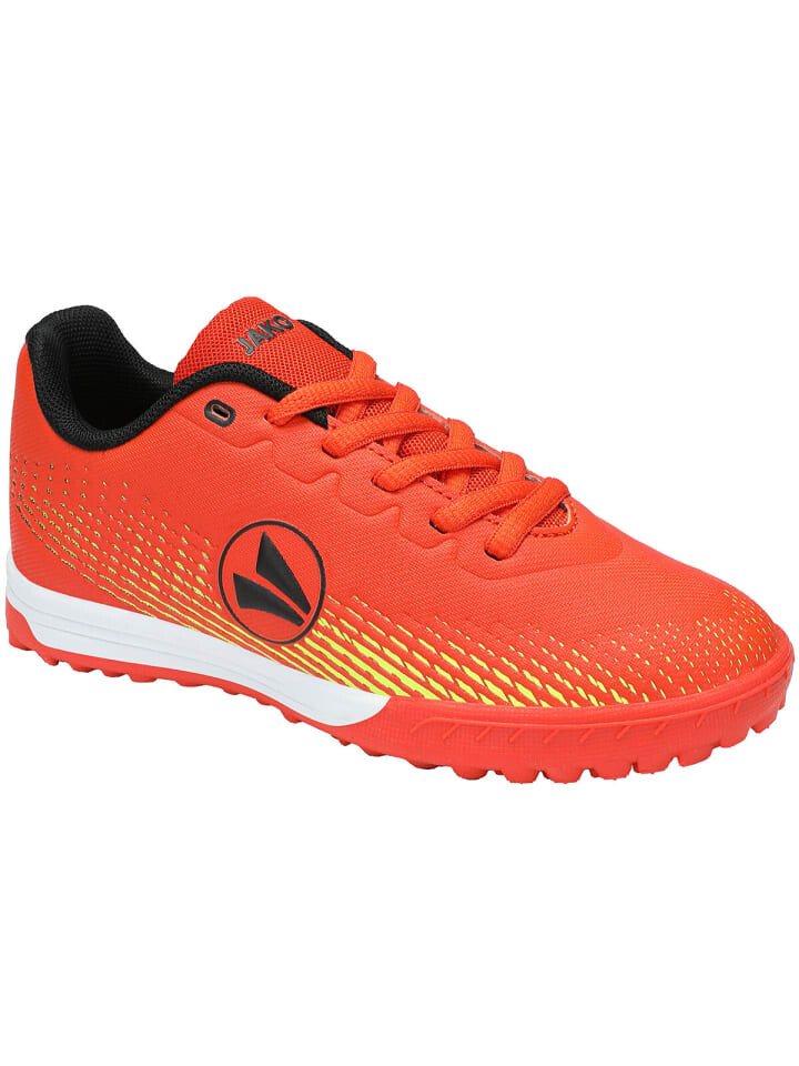 

Кроссовки Jako Fußballschuhe Lightning TF Junior, цвет flame/neongelb, Красный, Кроссовки Jako Fußballschuhe Lightning TF Junior, цвет flame/neongelb