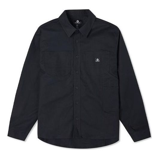 

Рубашка carpenter pocket button down long sleeve shirt 'black' Converse, черный