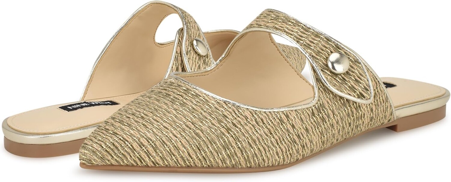 Туфли на плоской подошве Nine West Barbra, цвет Light Natural Multi